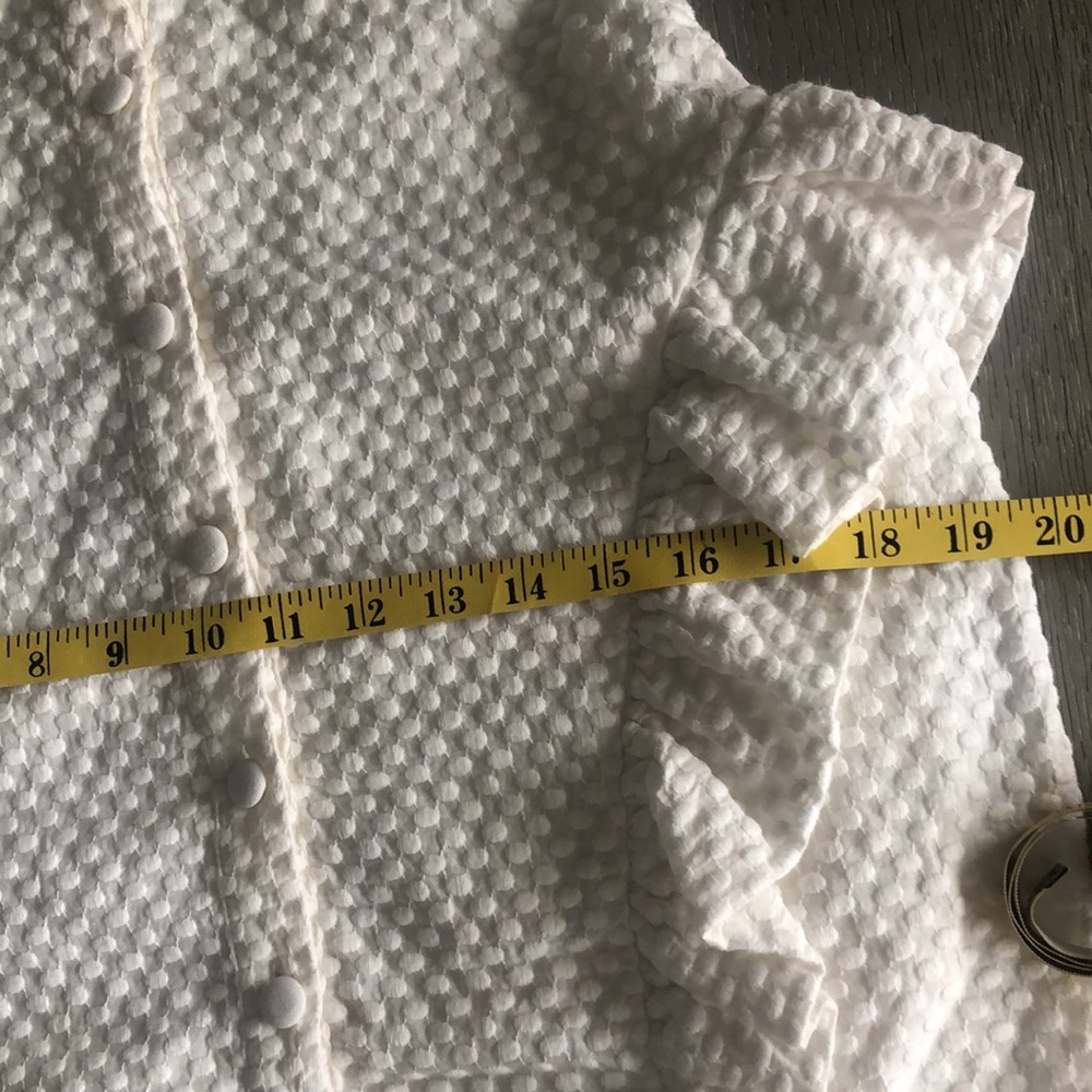NBD White Textured Mini Dress Size M - Picture 11 of 14